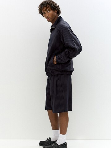 Pull&Bear Baggy Bandplooibroek in Blauw