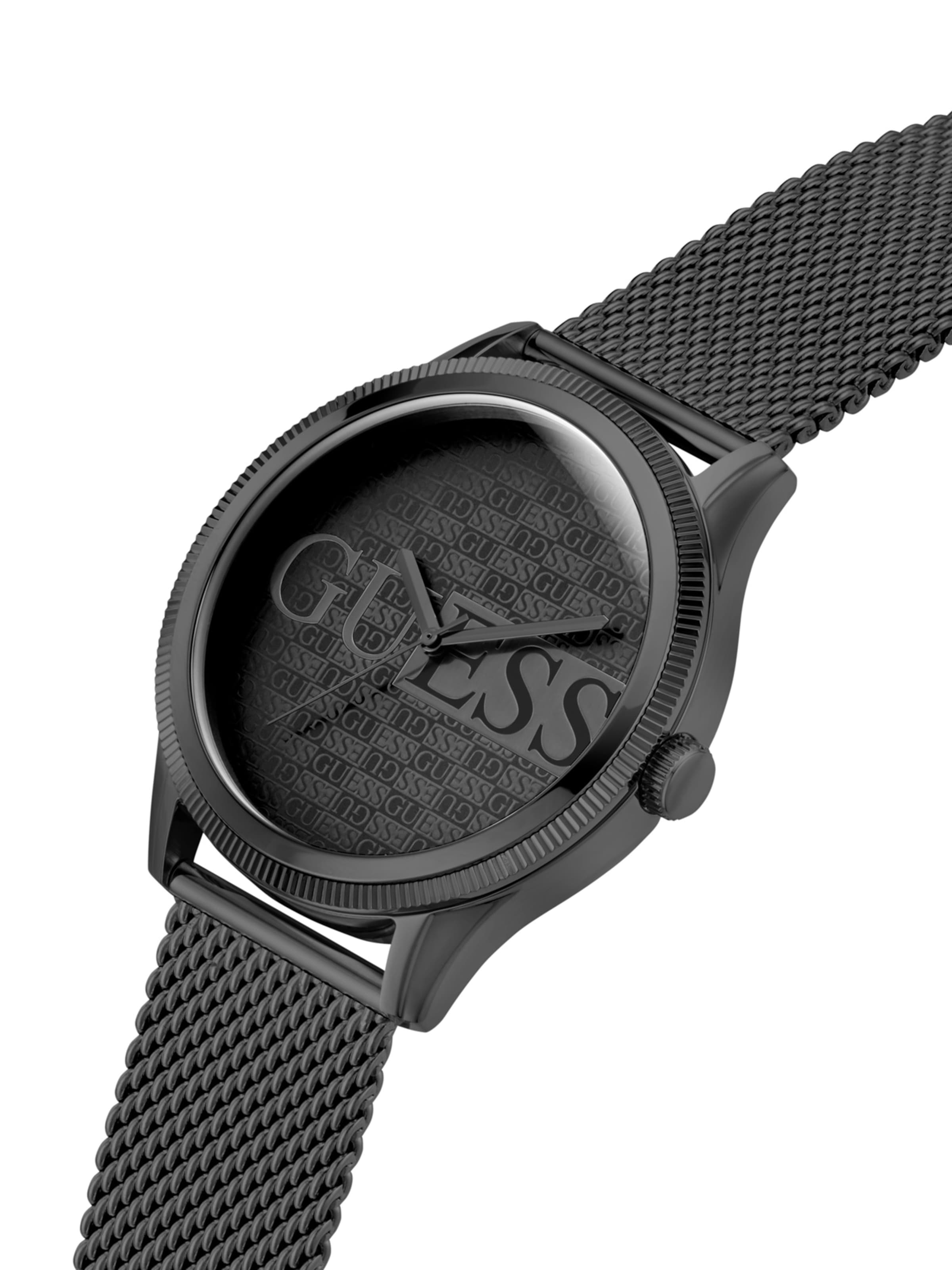 GUESS Analoog horloge 'GD REPUTATION' in Zwart