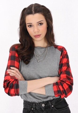 myMo ROCKS Shirt 'Rock' in Rood: voorkant