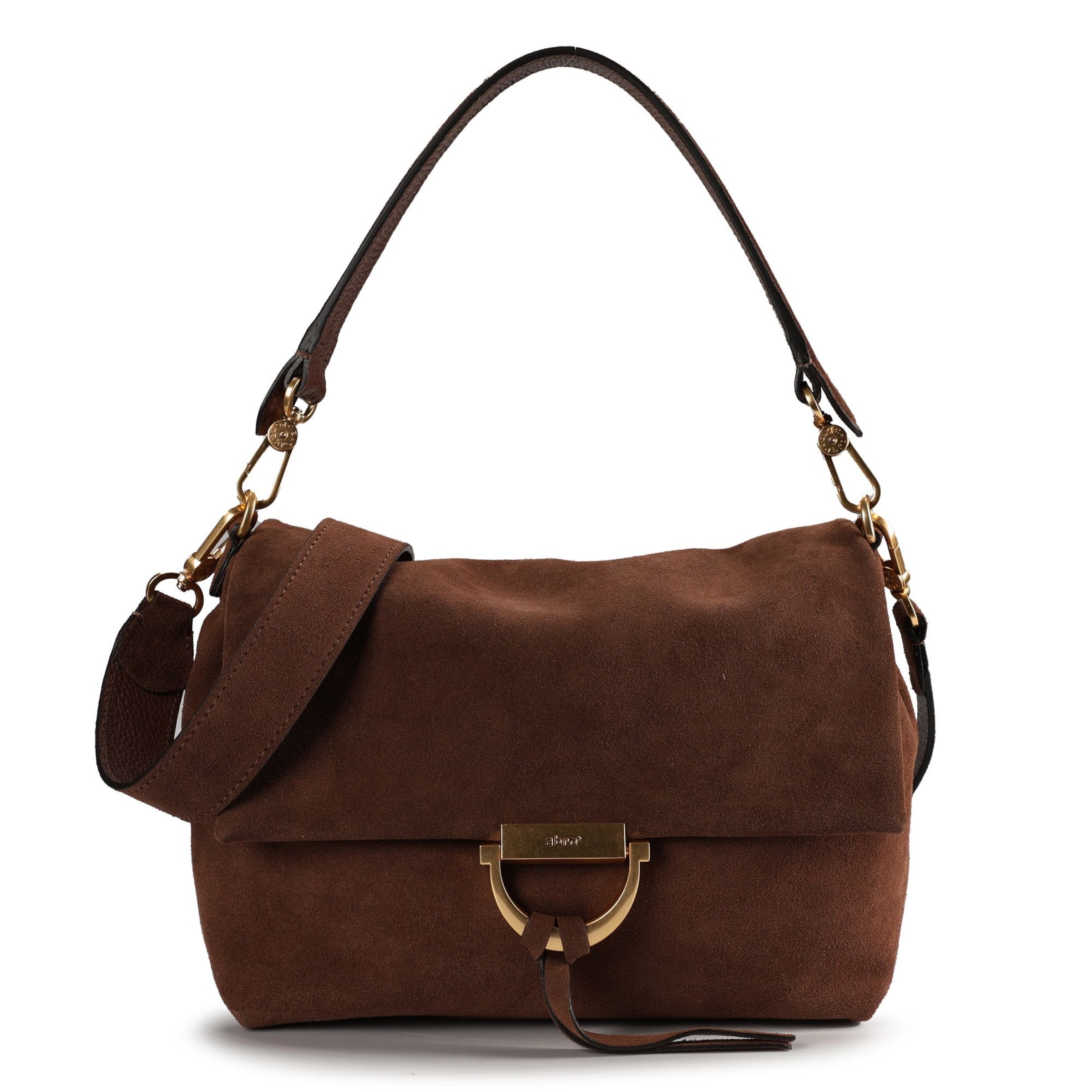 Borsa a spalla 'Temi' di ABRO in marrone: frontale