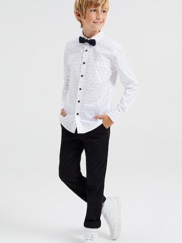 WE Fashion - Ajuste estrecho Camisa en blanco