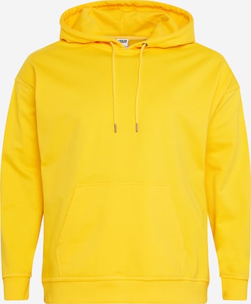 Urban ClassicsSweater majica - žuta boja: prednji dio