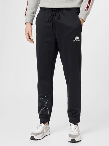 NIKE Zúžený Sportovní kalhoty – černá: přední strana