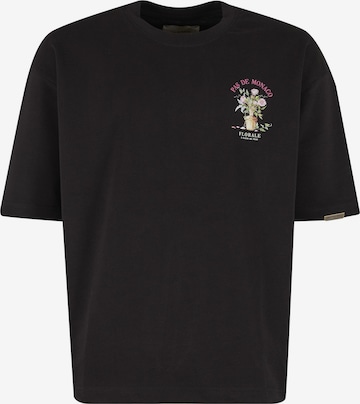 T-Shirt 'Pot De Vie' Pas De Monaco en noir : devant