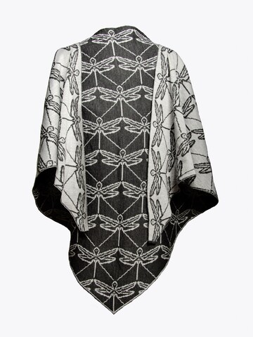 LANARTO slow fashion Shawl 'Stola Libelle' in Grey: front