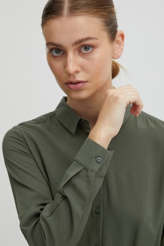 ICHI Shirt Dress 'MAIN' in Green