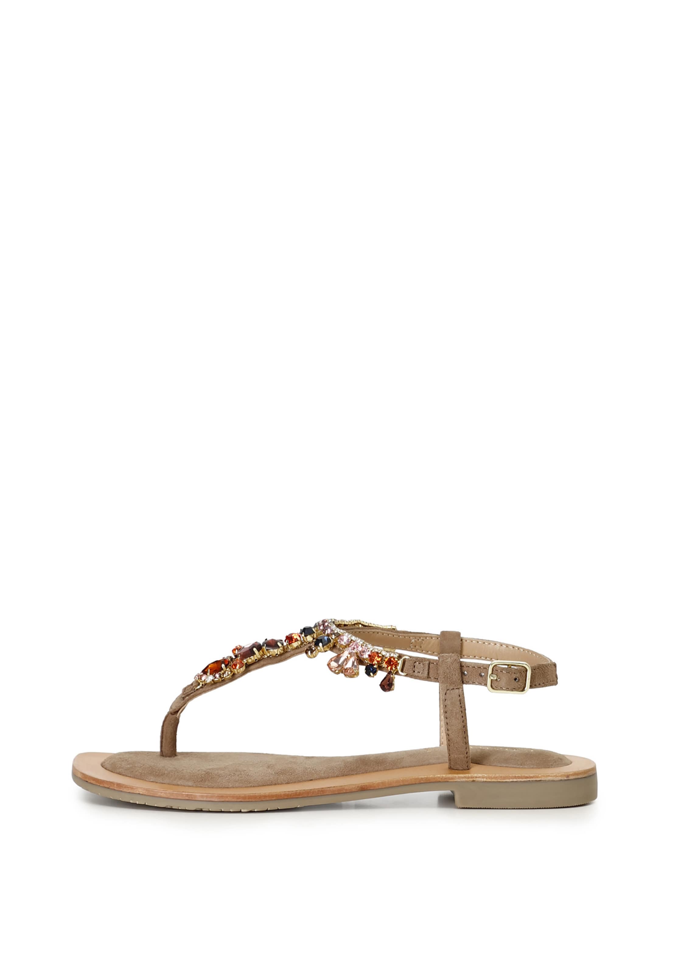 Infradito di CAFè NOIR in marrone: frontale