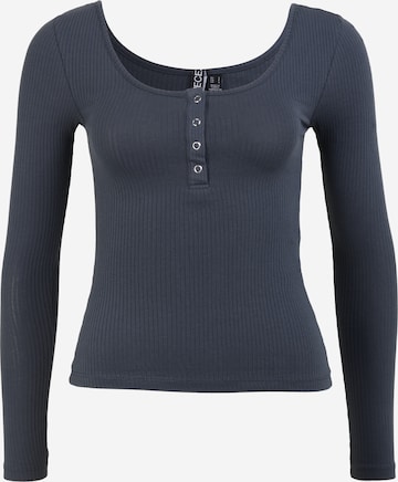 Pieces Petite Shirt 'Kitte' in Blauw: voorkant