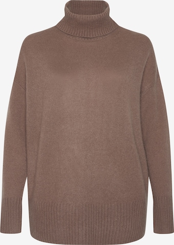 Pull-over oversize Style Republic en marron : devant