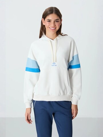 Sweat-shirt Tommy Life en blanc