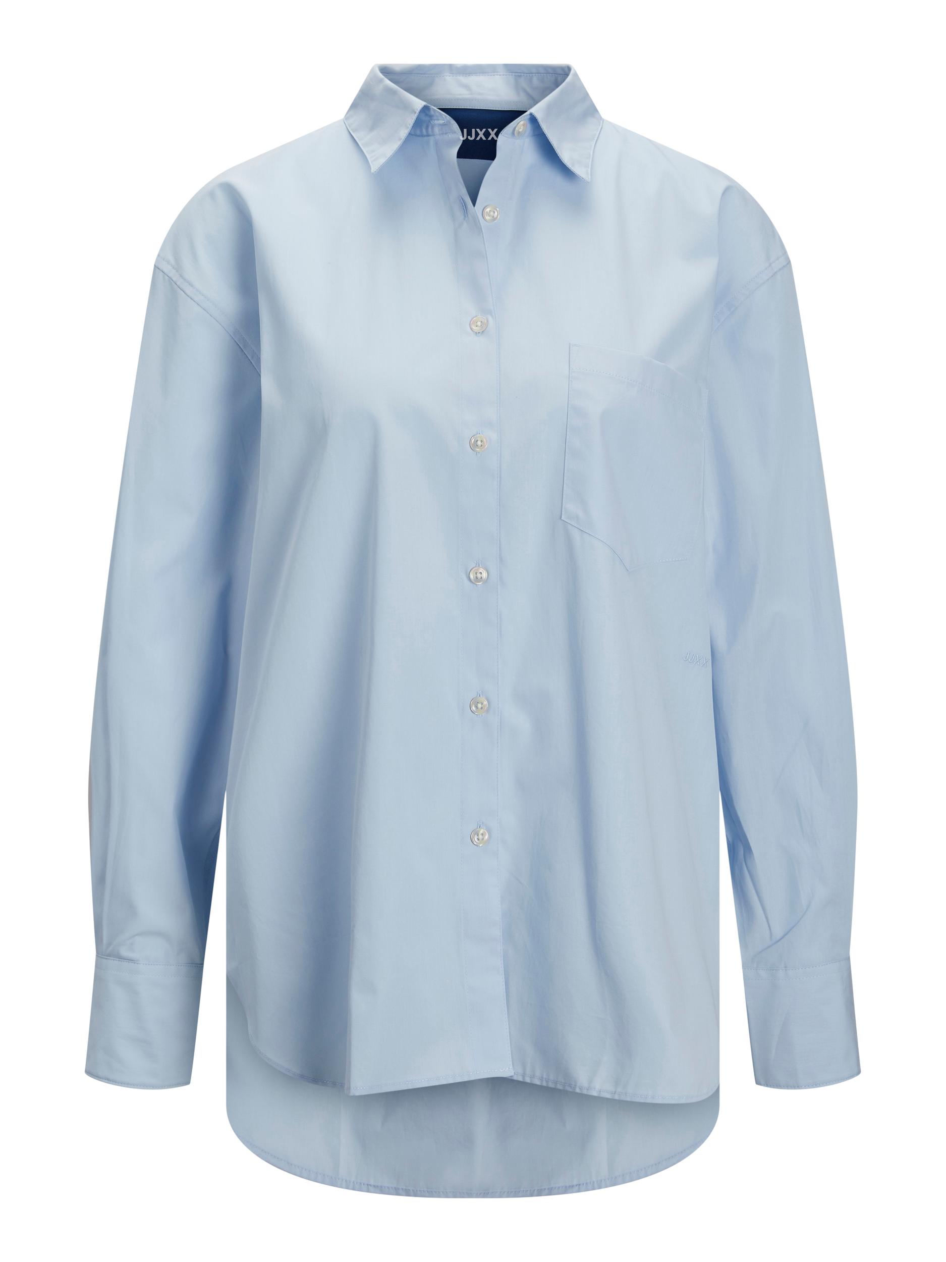 Abbigliamento qSLJB JJXX Camicia da donna Jamie in Blu Chiaro Abbigliamento qSLJB JJXX Camicia da donna Jamie in Blu Chiaro