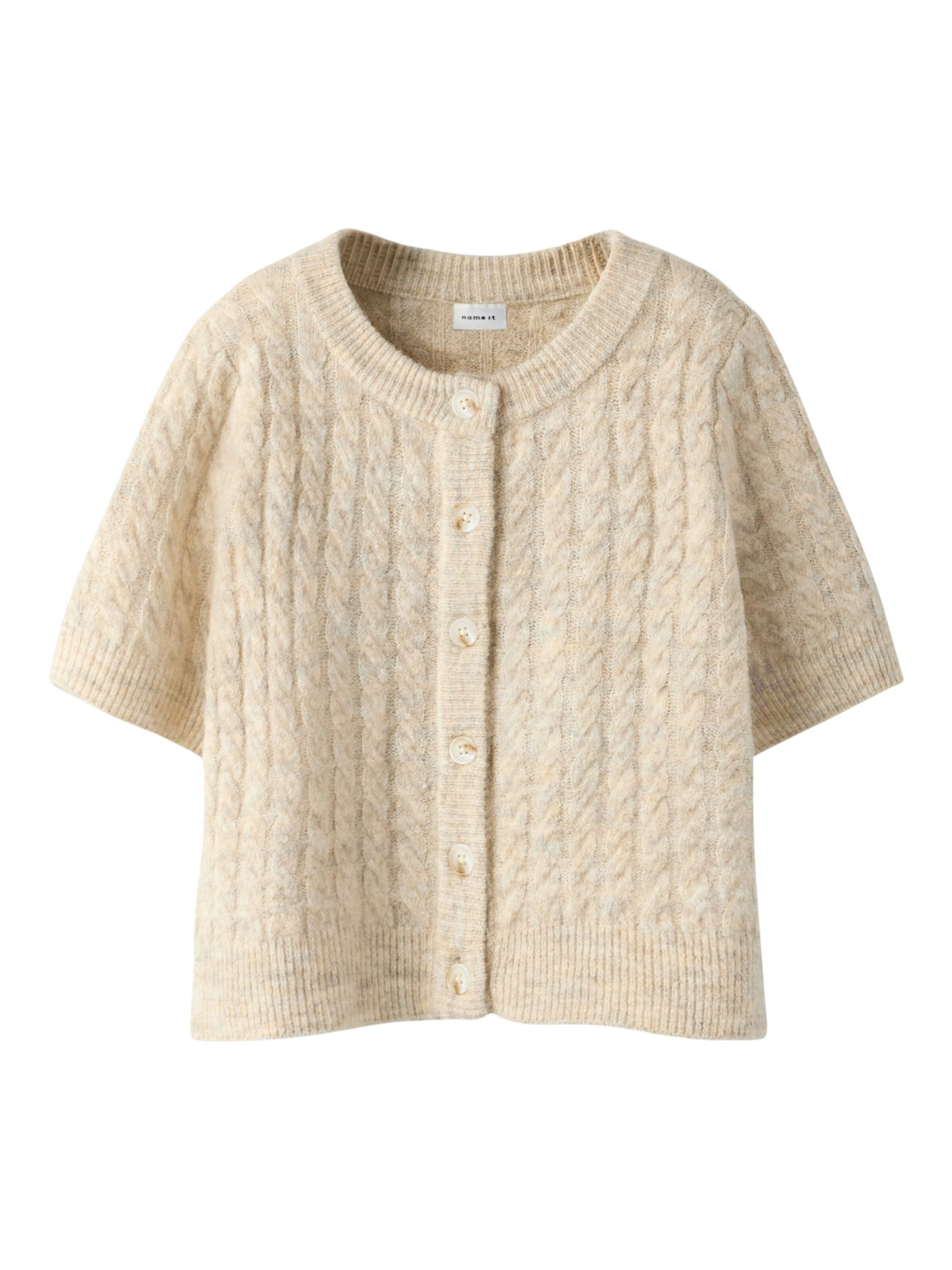 NAME IT Cardigan i beige: forside