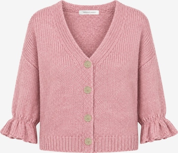 SASSYCLASSY Oversizestrickjacke in Pink: Vorderseite