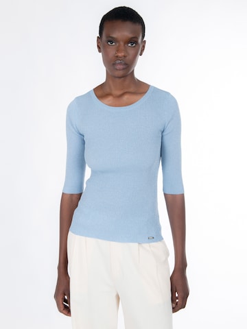 mėlyna Influencer Megztinis: priekis