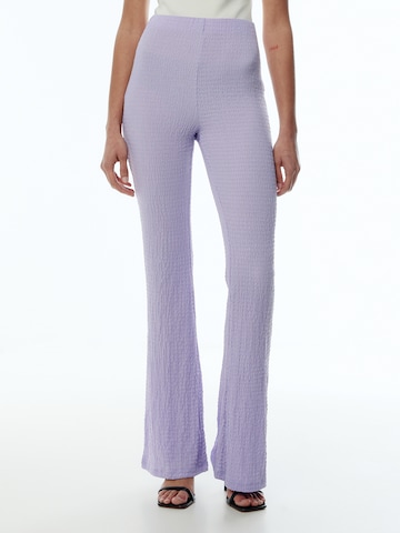 EDITED Boot cut Leggings 'Zelinda' in Purple: front