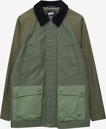 Veste mi-saison Pull&Bear en vert : devant