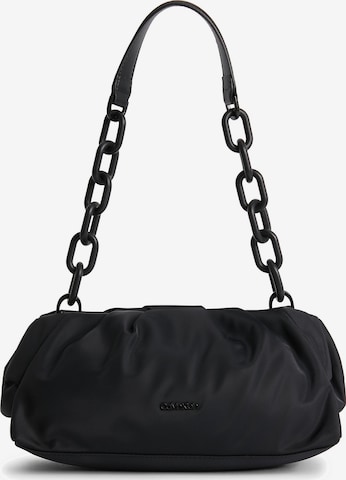melns Calvin Klein "Clutch" stila somiņa: no priekšpuses