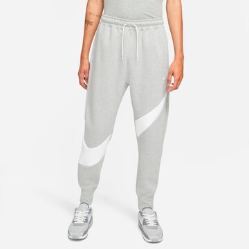 Nike Sportswear Tapered Pants 'Swoosh Tech' in Grey: front