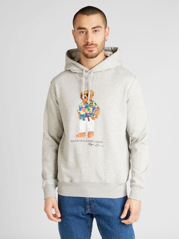 Sweat-shirt Polo Ralph Lauren en gris : devant