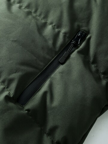 ALLTHEMEN Winter Coat 'Flaum' in Green