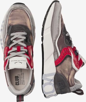 Baskets basses 'CLUB01.' Voile blanche en gris : devant