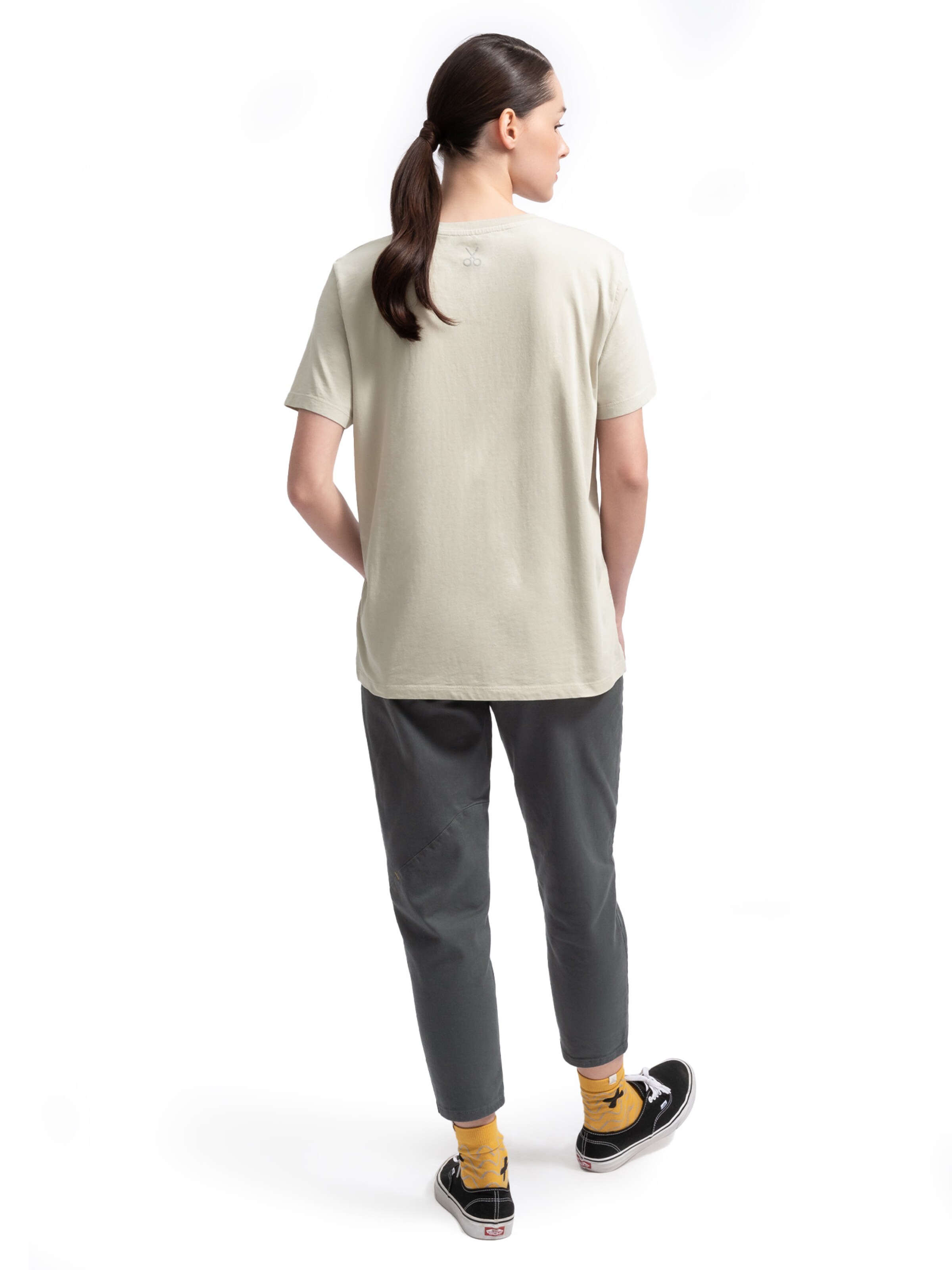 T-Shirt 'Gravity' Kaft en beige