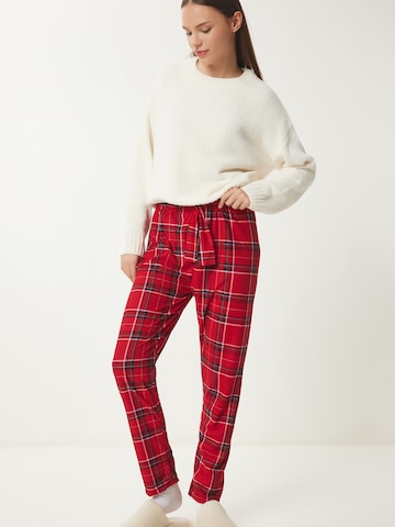 Happiness İstanbul Spodnji del pižame | rdeča barva