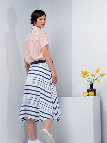 Gonna 'Zebra skirt' di Christine on the clouds in blu