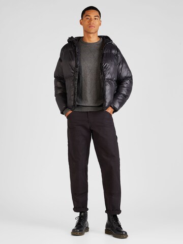 JACK & JONES Winter Jacket in Black