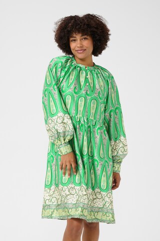Cream Dress 'CRAmina' in Green: front