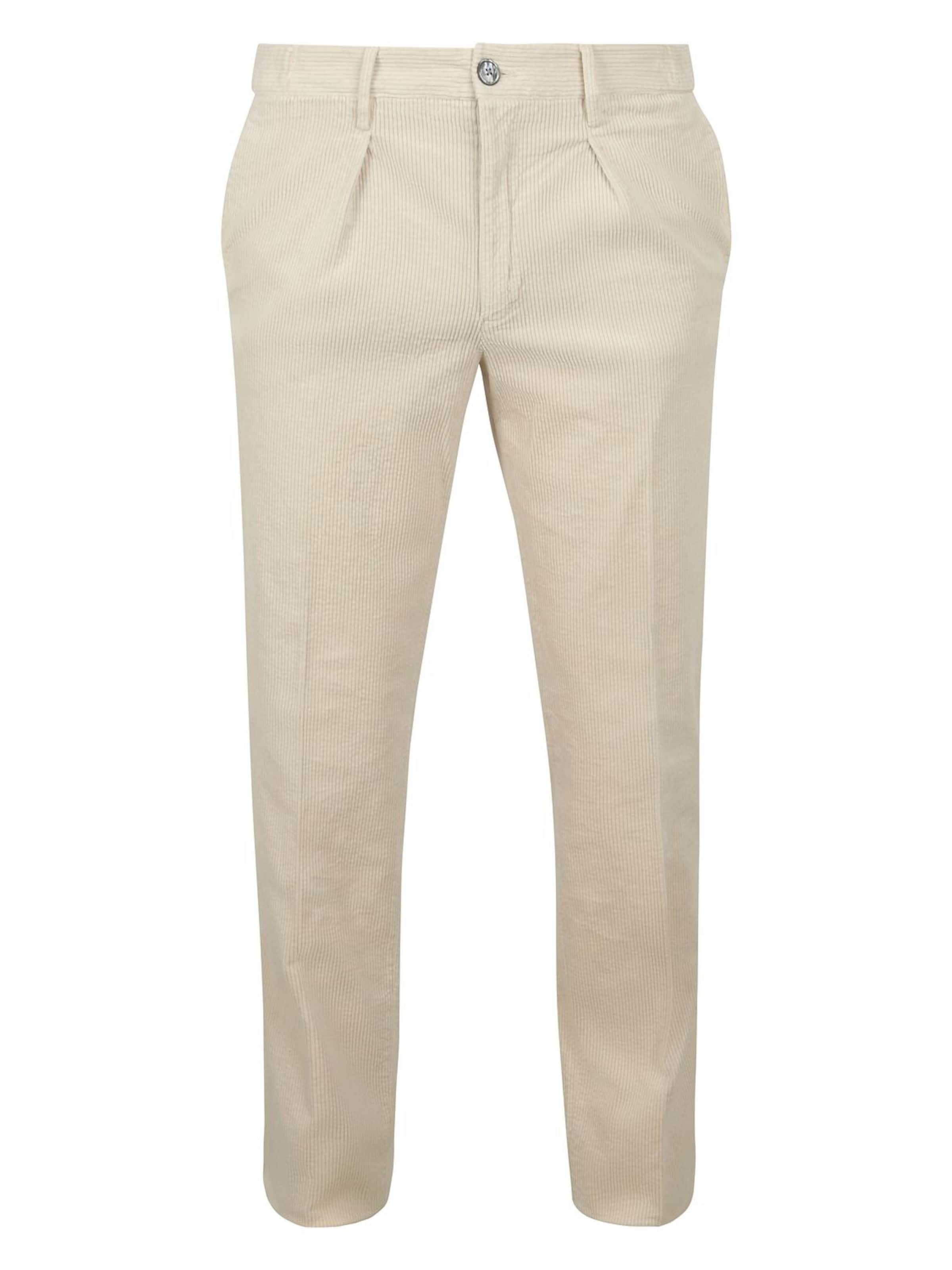 Profuomo Slimfit Chino in Wit: voorkant