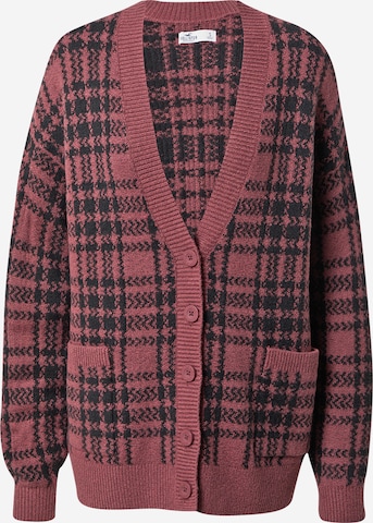HOLLISTER Knit Cardigan in Red: front