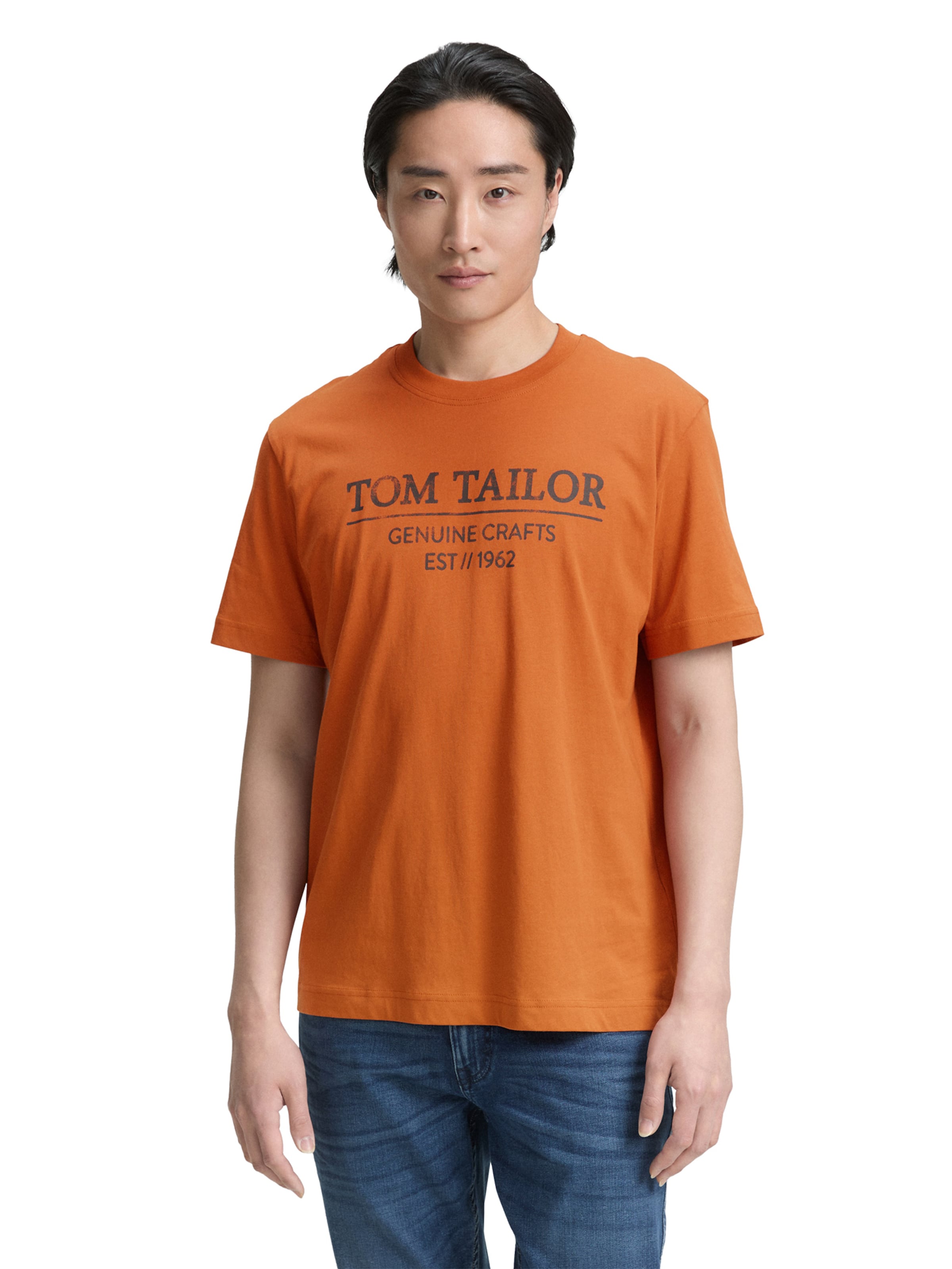 TOM TAILOR Tričko – hnědá: přední strana