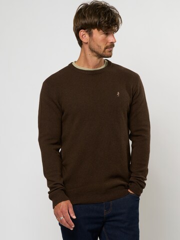 MCS Pullover ' Adrian ' i brun: forside
