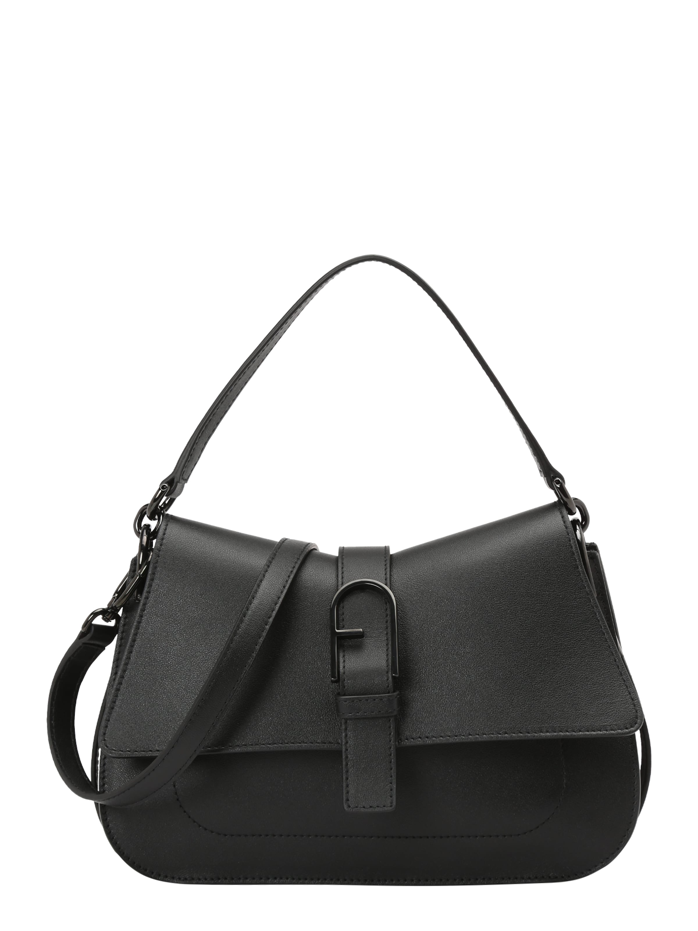 Geantă de umăr 'Flow' de la FURLA pe negru: față