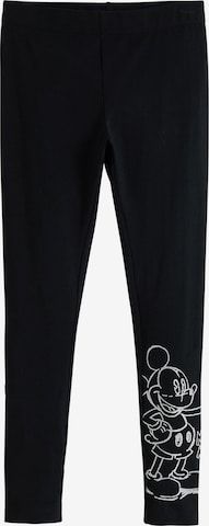 Desigual Skinny Leggingsit 'Mickey Mouse™' värissä musta: etupuoli