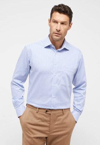 ETERNA Comfort fit Button Up Shirt in Blue: front