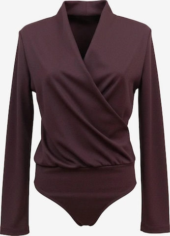 No Matter What Shirt bodysuit in Red: front