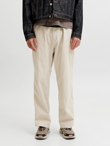 JACK & JONES Loosefit Chino 'JPSTBILL DREW' in Beige: voorkant