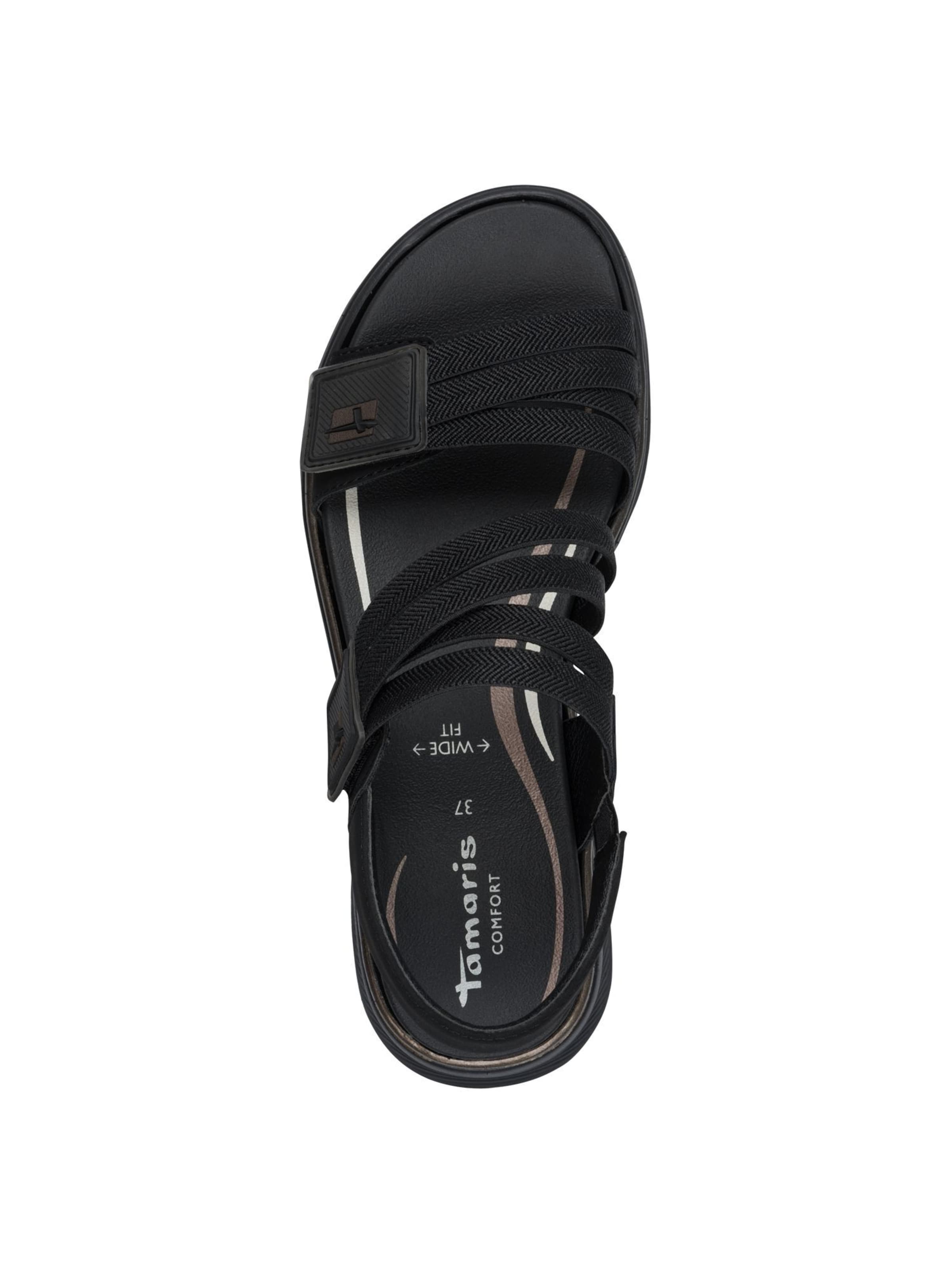 Sandales Tamaris en noir