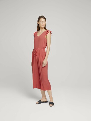 TOM TAILOR Jumpsuit in Red: front