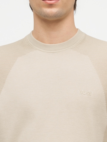 BOSS Свитер 'Momentum' в Бежевый