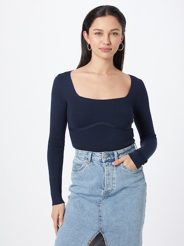 Pull-over Abercrombie & Fitch en bleu : devant