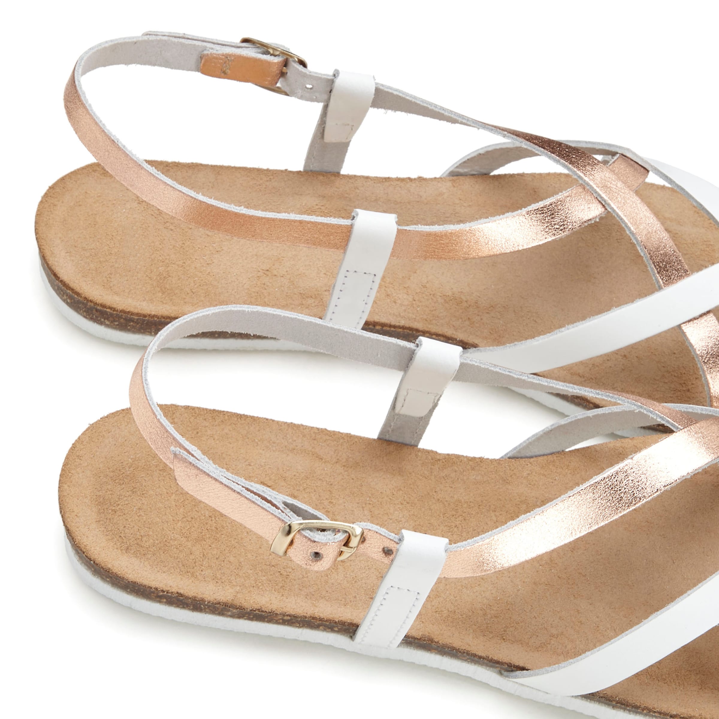 VIVANCE T-bar sandals in Mixed colours