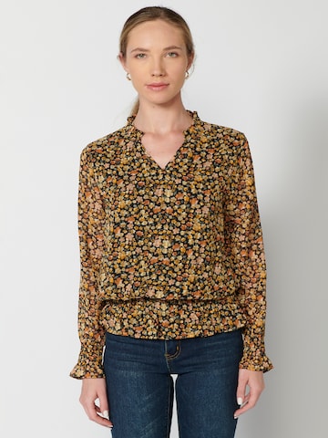 KOROSHI Blouse in Beige: voorkant