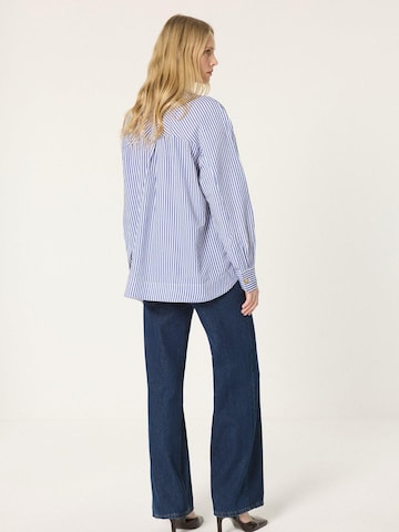 Touché Privé Tuniek 'Striped Tunic With Metal Buttons' in Blauw
