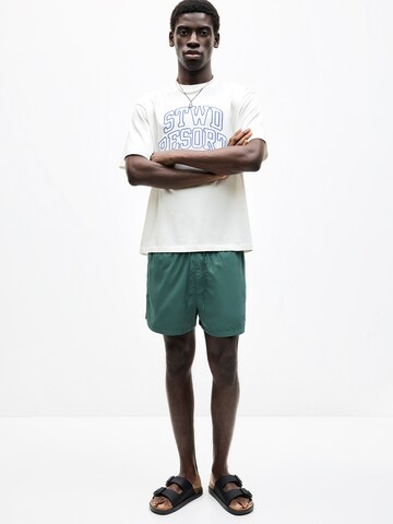 Pull&Bear Board Shorts in Green