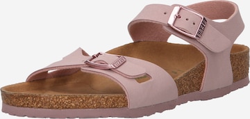 BIRKENSTOCK Sandals 'Rio' in Pink: front