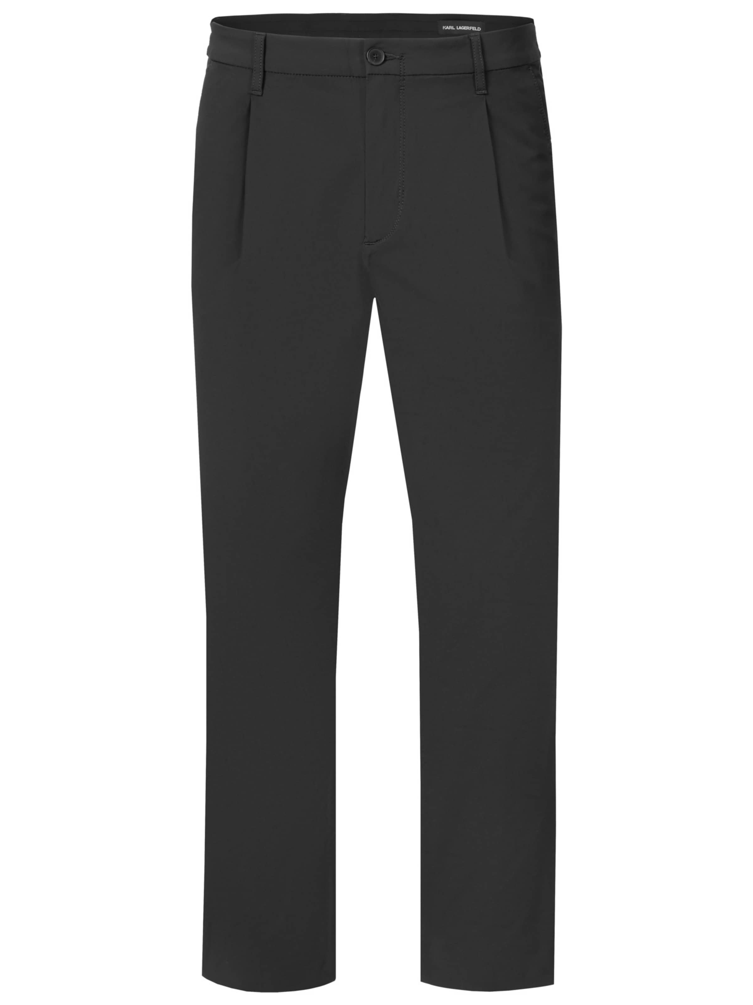Karl Lagerfeld - regular Pantalón '265375' en negro: frente