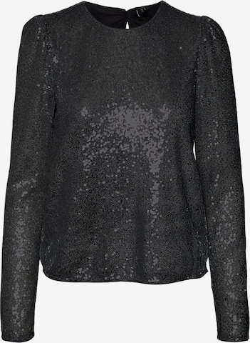 Vero Moda Petite Blouse 'Kaje' in Zwart: voorkant